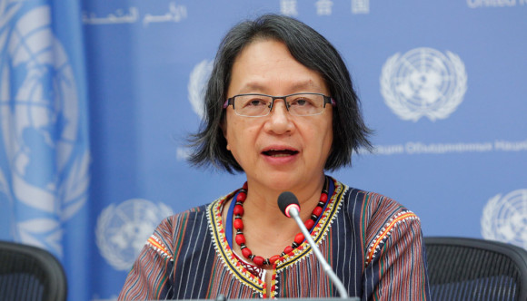 Victoria Tauli Corpuz, Relatora de la ONU sobre los derechos de los pueblos indígenas.