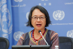 Victoria Tauli Corpuz, Relatora de la ONU sobre los derechos de los pueblos indígenas.